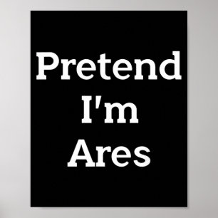 Poster Fantasia de Ares Falso Deus Grego Dia das Bruxas E