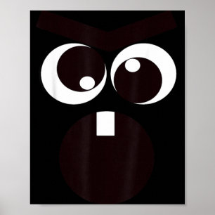 Poster Fantasia de Cenouras Assustadoras para o Halloween