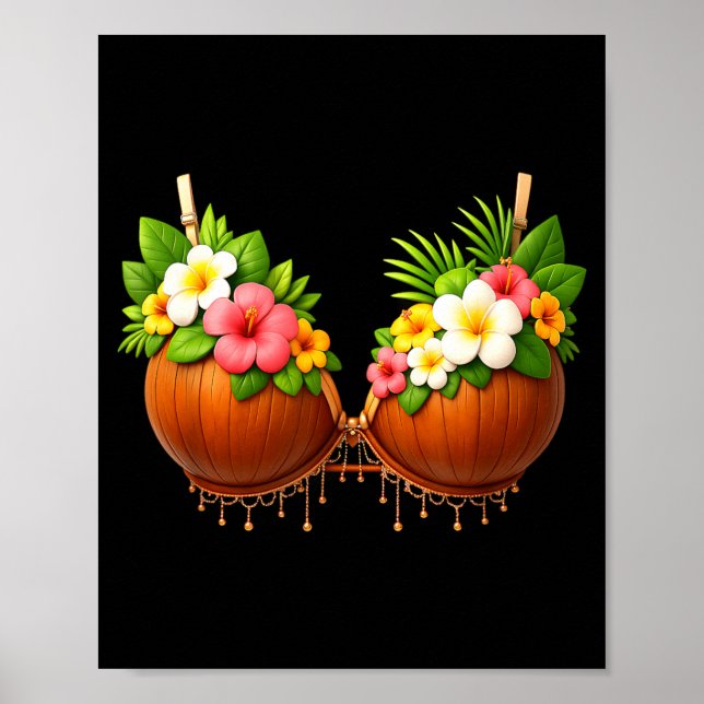 Poster Fantasia de Coco de Halloween DIY Engraçado Verão (Frente)