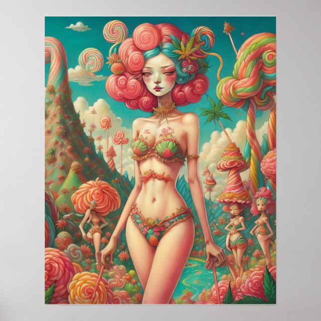 Poster Fantasia de doces  (Frente)
