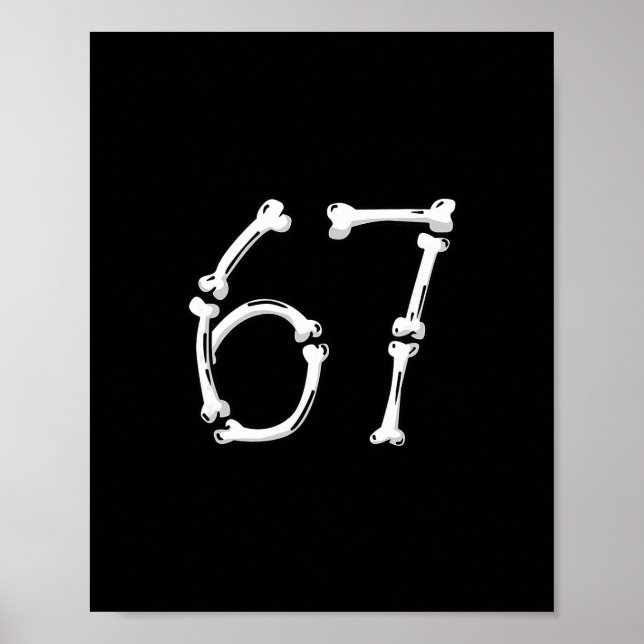 Poster Fantasia de Esqueleto de 6 a 7 Ossos para Hallowee (Frente)
