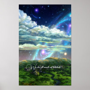 Poster Fantasia de galáxia das estrelas do cosmo