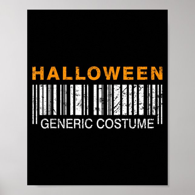 Poster Fantasia de Halloween Engraçada Genérica (Frente)
