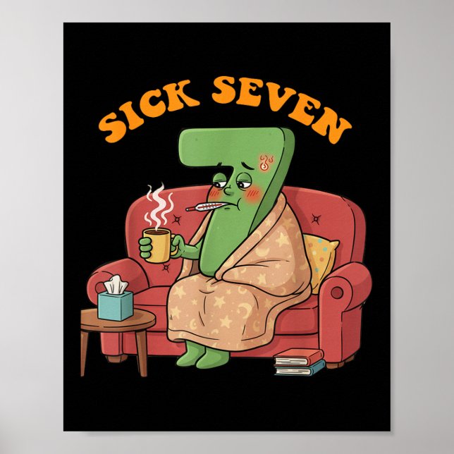 Poster Fantasia de Halloween Sick Seven 67 Diversão de Jo (Frente)