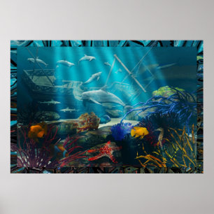 Poster Fantasia de Naufragos por Michael Wilder