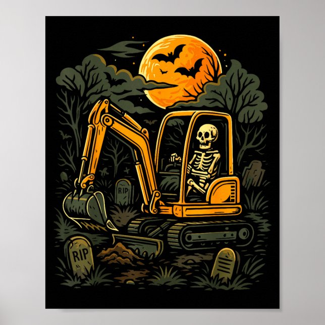 Poster Fantasia de operário da construção civil do Hallow (Frente)