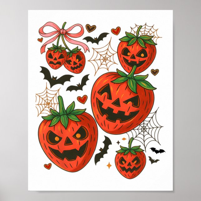 Poster Fantasia Do Fantasma De Morango Para Mulheres (Frente)