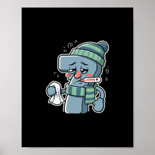 Poster Fantasia engraçada doente sete 7 
