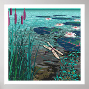 Póster Fantasia floral 4