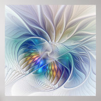 Fantasia Floral, Abstrato Fractal Colorida