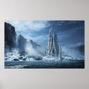 Póster Fantasia gótico ou templo expiatório