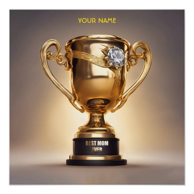 Póster Fantasia Melhor Mãe Troféu Ever (Frente)