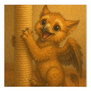 Póster Fantasia poste de garganta de garganta de olhos gr