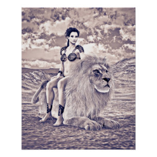Póster Fantasia Rainha Leoa
