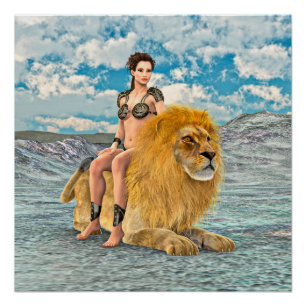 Póster Fantasia Rainha Leoa