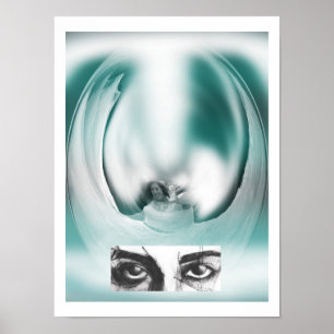 Poster Fantasia, senhora e arte dos olhos
