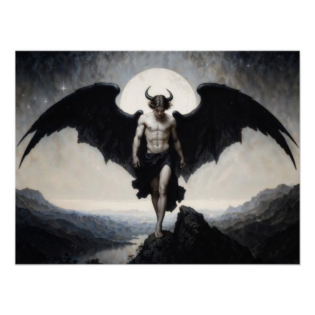 Póster Fantasia Sombria Lúcifer (Frente)