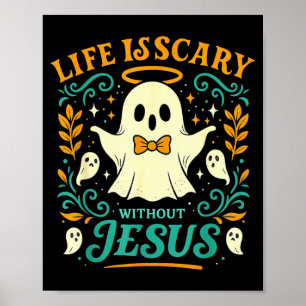 Poster Fantasias cristãs de Jesus assustadoras na vida de