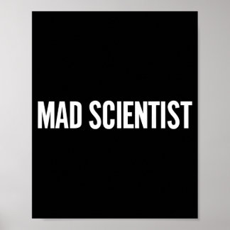 Poster Fantasias de Cientista Louco Divertidas de Química
