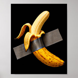 Poster Fantasias de Halloween Banana Descascada Fita Ades