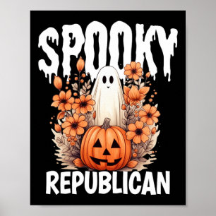 Poster Fantasias de Halloween de Família Republicana Comb