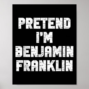 Poster Fantasias de Halloween Fingindo Ser Benjamin Frank