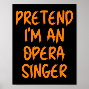 Poster Fantasias de Halloween Fingir Que Sou Um Cantor de