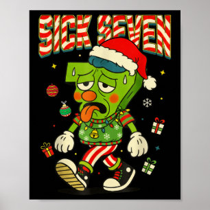 Poster Fantasias Sick Seven 67 Natal Engraçado Papai Noel