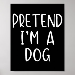 Poster Fantasie Um Cão Fantasia Halloween Divertido Simpl