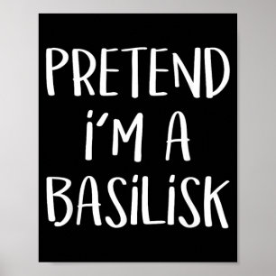 Poster Fantasie um Traje de Basilisco Monstro Divertido H