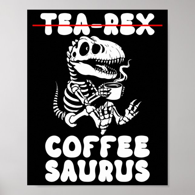 Poster Fantasioso Traje de Esqueleto de Dinossauro Goth T (Frente)
