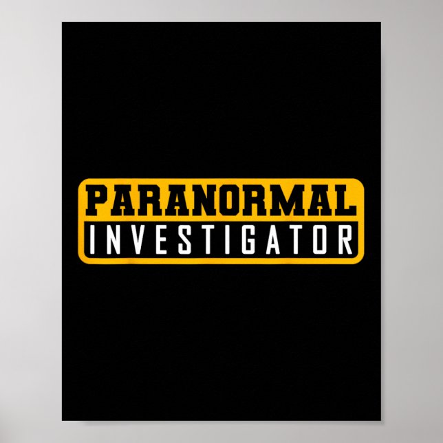 Poster Fantasma Caça Paranormal Investigador (Frente)