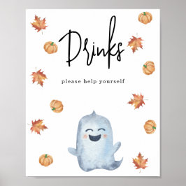 Poster Fantasma de Aquarela - Bebidas