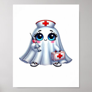 Poster Fantasma do Dia das Bruxas em Clássico uniforme de
