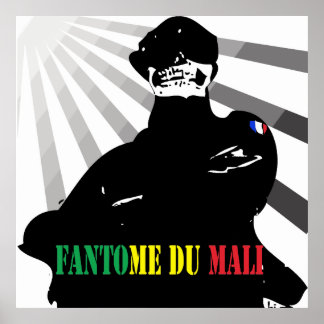 Póster Fantasma do Mali - soldado francês no Mali