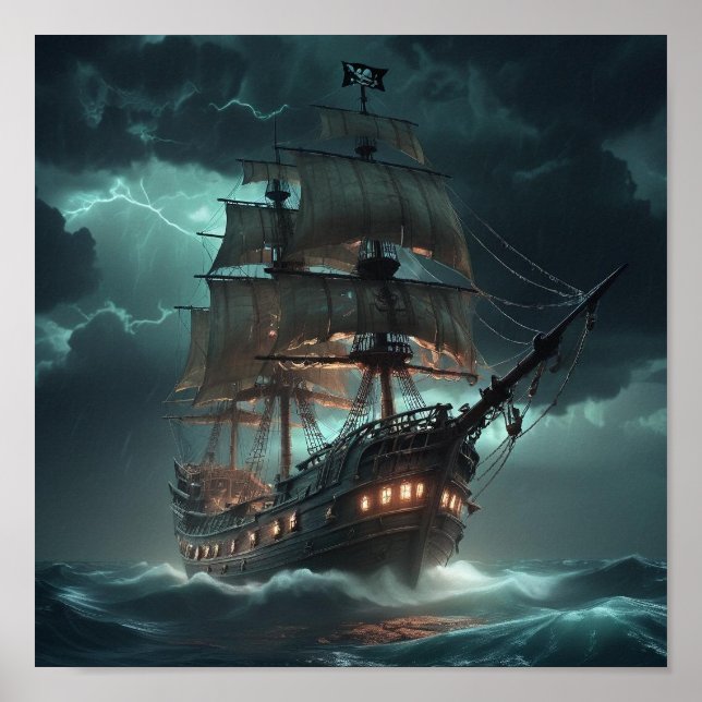 Poster Fantasma do Mar (Frente)