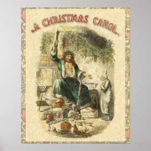 Póster Fantasma do Natal Presente Scrooge