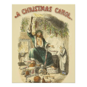 Póster Fantasma do Natal Presente Scrooge