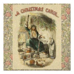 Póster Fantasma do Natal Presente Scrooge