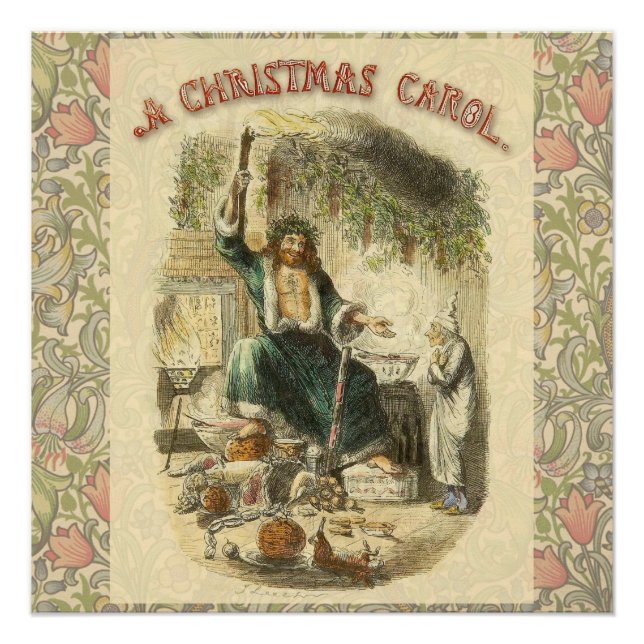 Póster Fantasma do Natal Presente Scrooge (Frente)