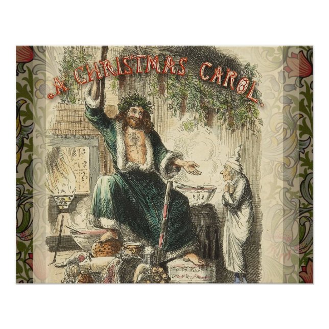 Póster Fantasma do Natal Presente Scrooge (Frente)