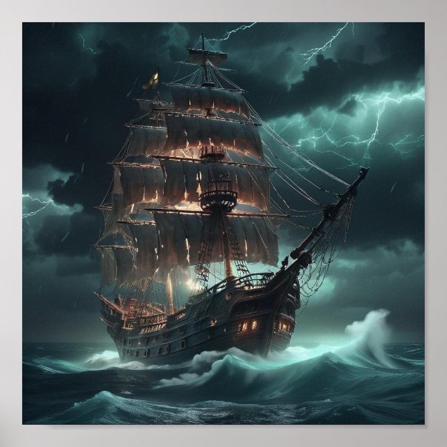 Poster Fantasma do Oceano (Frente)