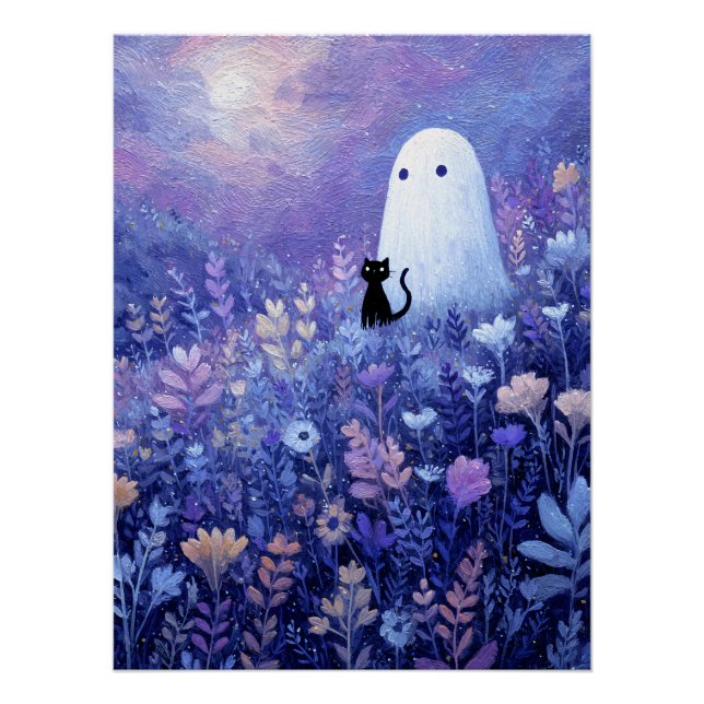 Póster Fantasma e Gato do Espírito Santo na Terra (Frente)