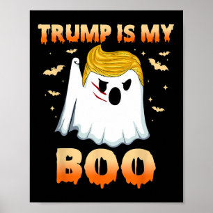 Poster Fantasma Engraçado do Trump Halloween Trump é Minh
