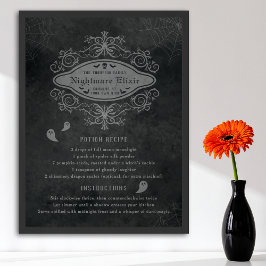 Poster Fantasma Engraçado E Recipiente Pesadelo Reproduzi