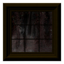 Fantasma Falso De Janela Em Woods Halloween