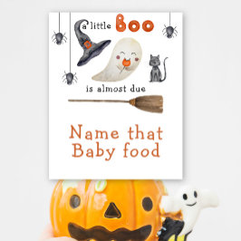 Poster Fantasma fofo - Dê nome a essa comida de bebê