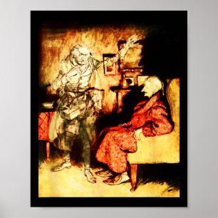 Poster Fantasma Jacob Marley Scrooge Bah Humbug Natal Ca