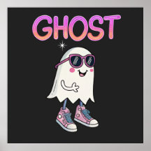 Poster Fantasma Legal, mas assustador - Halloween 