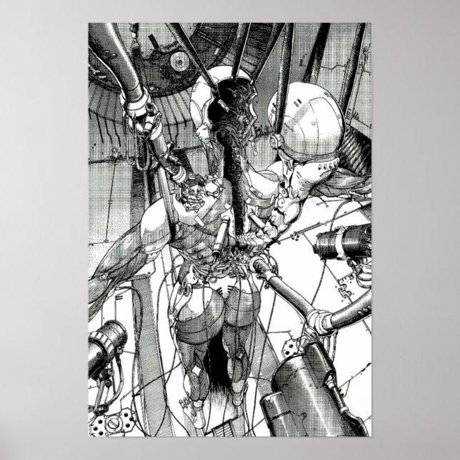 Poster Fantasma na interface da máquina do shell man (Frente)